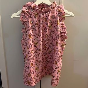 Janie and Jack pink sleeveless top, girl size 18/ XS, NWT